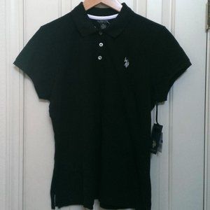 NWT U.S Polo Assn Polo Shirt Black XL